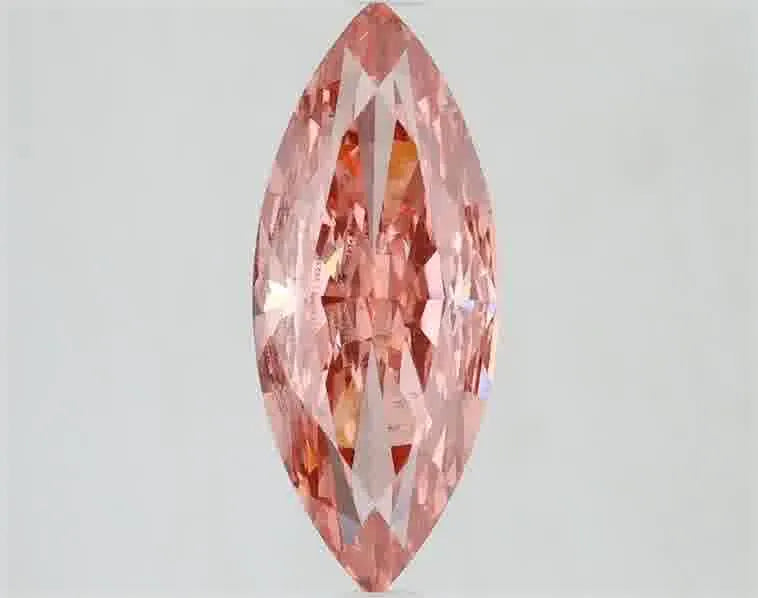 2.16ct Marquise Lab Grown Diamond (Colour Fancy Vivid Pink, Clarity VS2, IGI Certified)