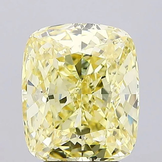 4.02ct Cushion modified Lab Grown Diamond (Colour Fancy Intense Yellow, Clarity VS1, IGI Certified)