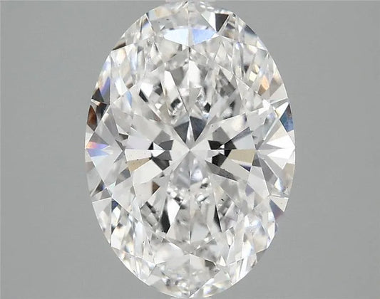 2.87ct Oval Lab Grown Diamond (Colour E, Clarity VS2, IGI Certified)