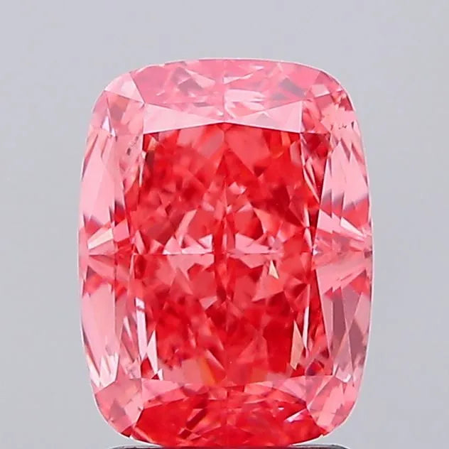 2.33ct Cushion modified Lab Grown Diamond (Colour Fancy Vivid Pink, Clarity VS1, IGI Certified)
