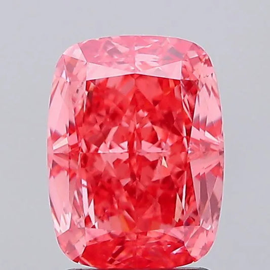 2.33ct Cushion modified Lab Grown Diamond (Colour Fancy Vivid Pink, Clarity VS1, IGI Certified)