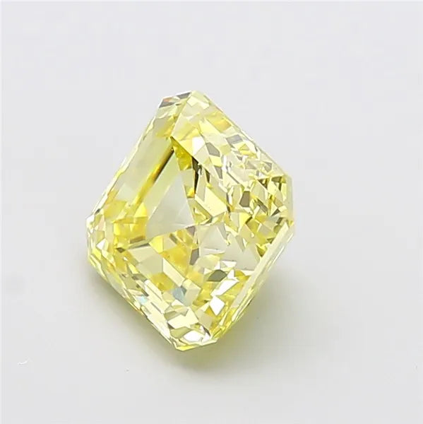 3.00ct Asscher Lab Grown Diamond (Colour Fancy Yellow, Clarity VS1, IGI Certified)