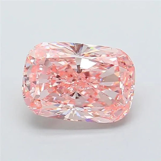 3.00ct Cushion modified Lab Grown Diamond (Colour Fancy Intense Pink, Clarity VS1, IGI Certified)