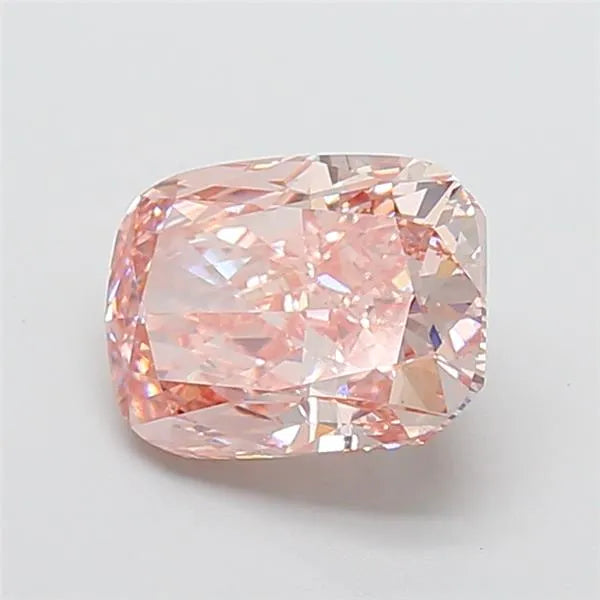 3.00ct Cushion modified Lab Grown Diamond (Colour Fancy Vivid Pink, Clarity VS2, IGI Certified)