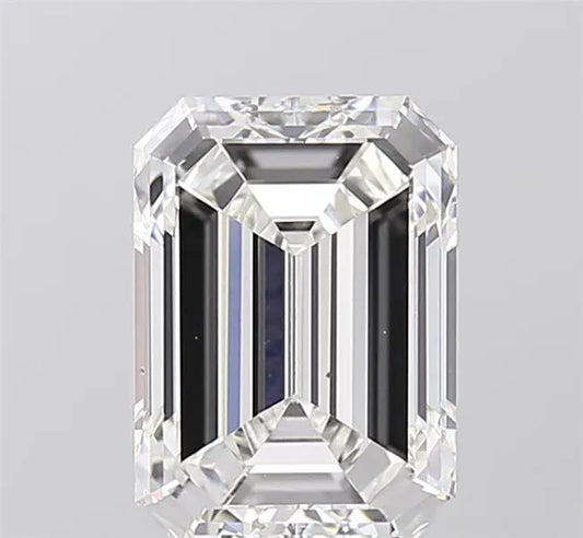 3.00ct Emerald Lab Grown Diamond (Colour F, Clarity VVS2, IGI Certified)
