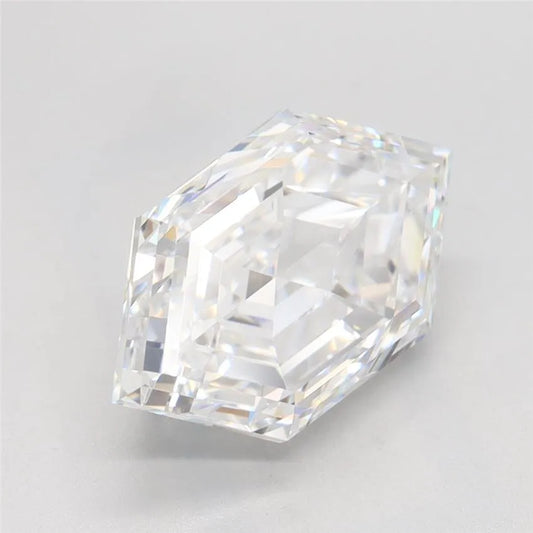 3.00ct Hexagonal Lab Grown Diamond (Colour D, Clarity IF, IGI Certified)