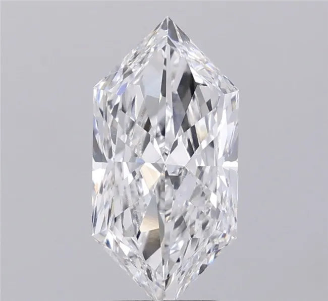 3.00ct Hexagonal Lab Grown Diamond (Colour E, Clarity VVS2, IGI Certified)