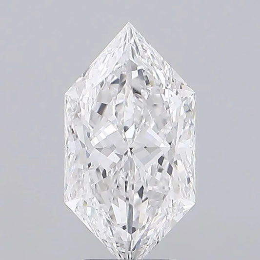 3.00ct Hexagonal Lab Grown Diamond (Colour F, Clarity VVS2, IGI Certified)