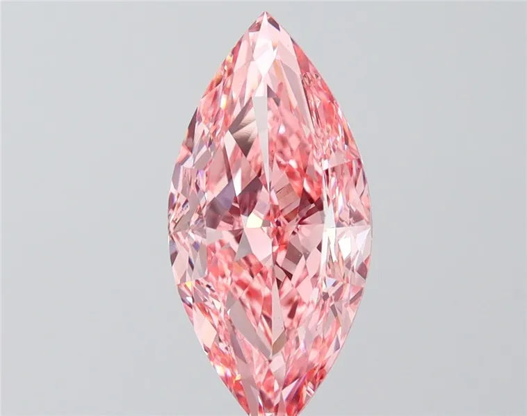 3.00ct Marquise Lab Grown Diamond (Colour Fancy Vivid Pink, Clarity VS1, IGI Certified)