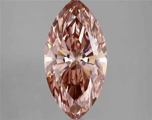 3.00ct Marquise Lab Grown Diamond (Colour Fancy Vivid Pink, Clarity VVS2, IGI Certified)