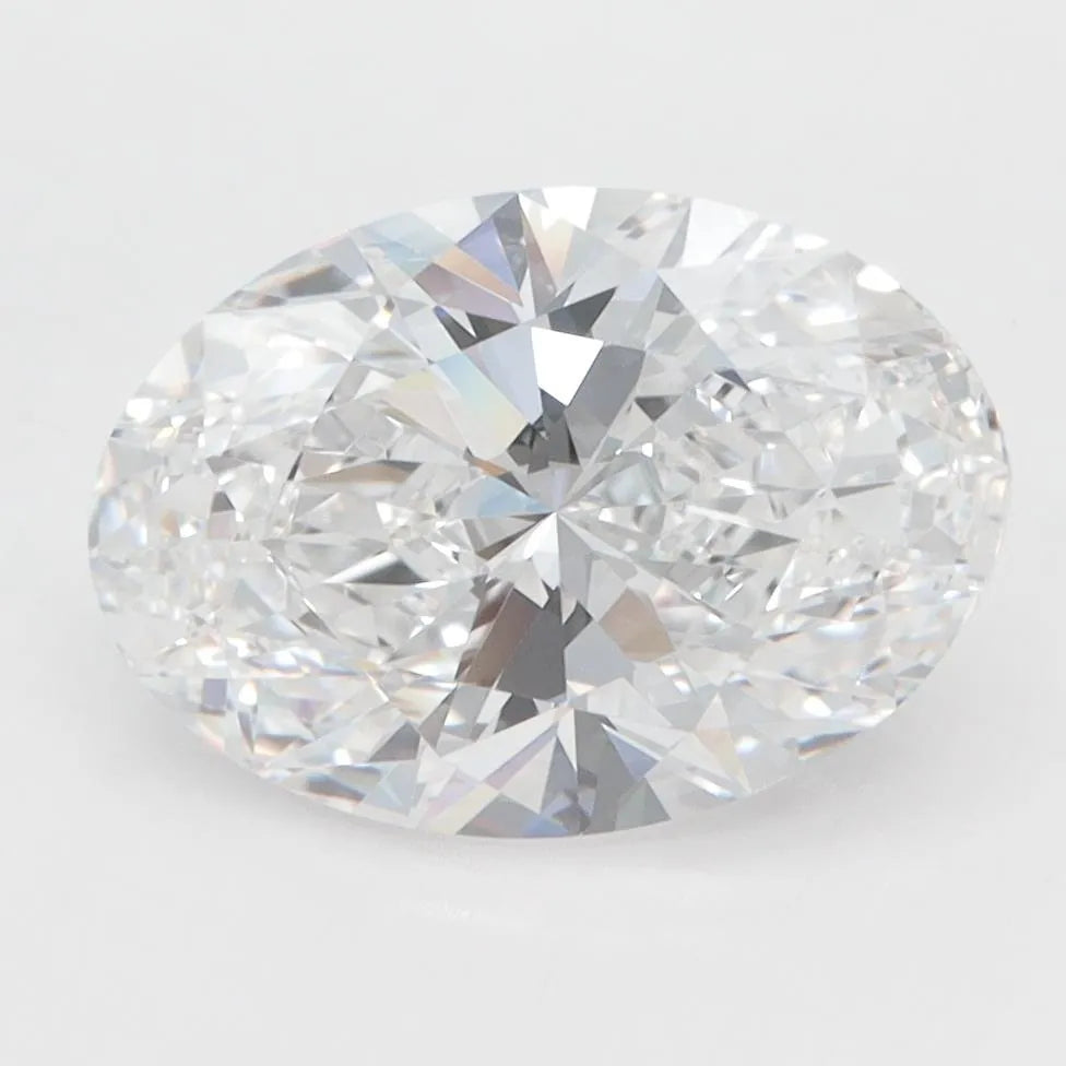 3.00ct Oval Lab Grown Diamond (Colour D, Clarity IF, IGI Certified)