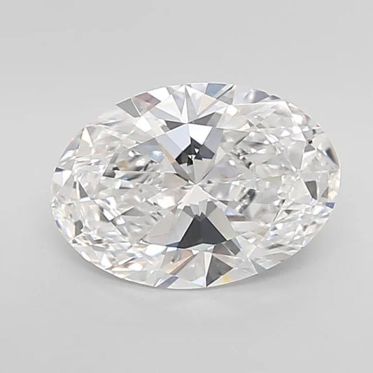 3.00ct Oval Lab Grown Diamond (Colour D, Clarity VVS2, IGI Certified)