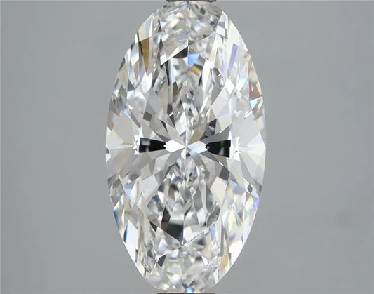 3.00ct Oval Lab Grown Diamond (Colour D, Clarity VVS2, IGI Certified)