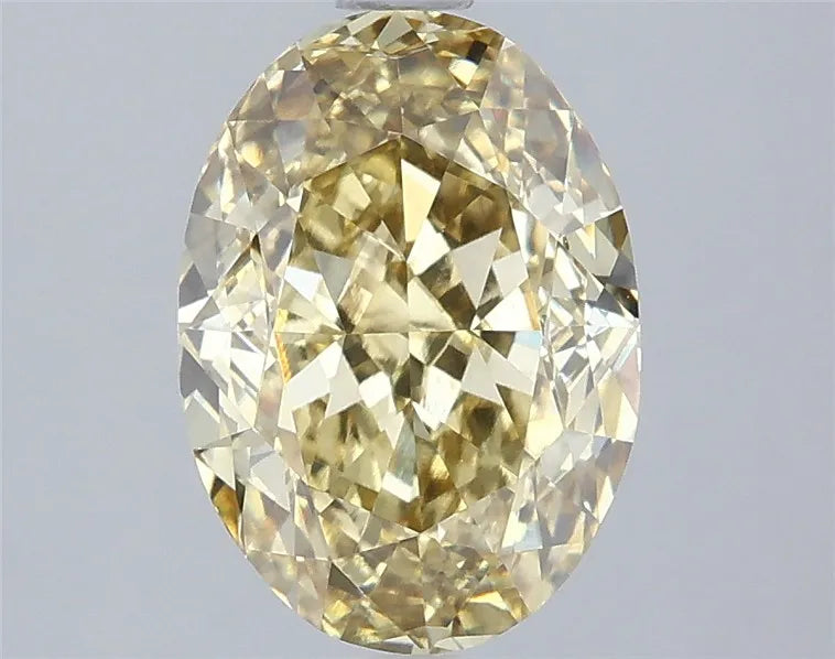 3.00ct Oval Lab Grown Diamond (Colour Fancy Intense Yellow, Clarity VS1, IGI Certified)