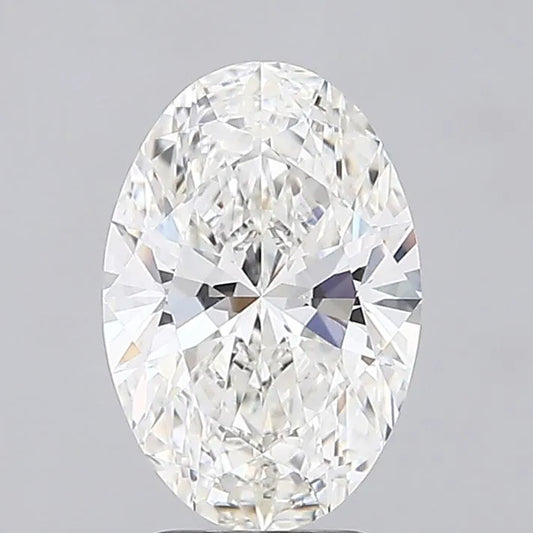 3.00ct Oval Lab Grown Diamond (Colour G, Clarity IF, IGI Certified)
