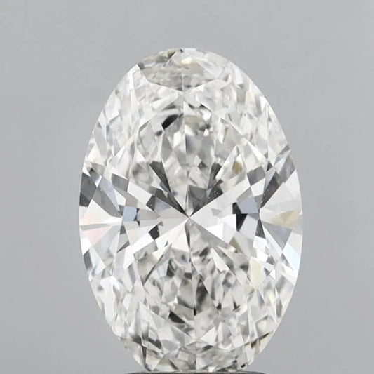 3.00ct Oval Lab Grown Diamond (Colour G, Clarity VS2, IGI Certified)