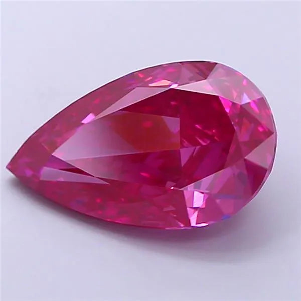 3.00ct Pear Lab Grown Diamond (Colour Fancy Deep Pink, Clarity VS2, IGI Certified)