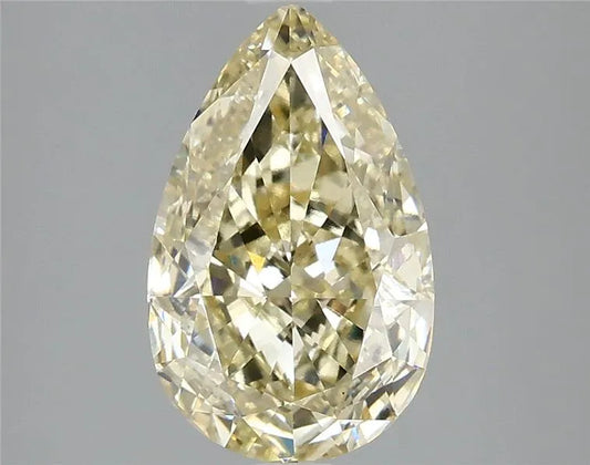 3.00ct Pear Lab Grown Diamond (Colour Fancy Light Yellow, Clarity VS1, IGI Certified)