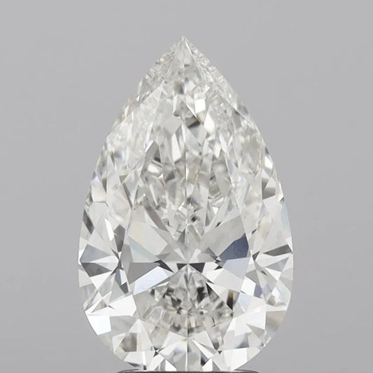 3.00ct Pear Lab Grown Diamond (Colour G, Clarity VVS2, IGI Certified)