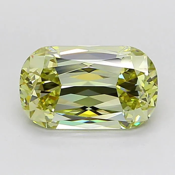 3.01ct Cushion modified Lab Grown Diamond (Colour Fancy Light Yellow, Clarity VVS1, IGI Certified)