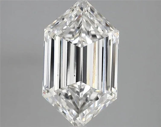 3.01ct Hexagonal Lab Grown Diamond (Colour E, Clarity VVS2, IGI Certified)