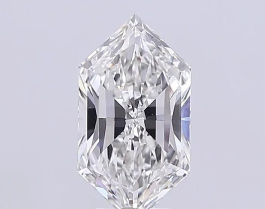 3.01ct Hexagonal Lab Grown Diamond (Colour F, Clarity VVS2, IGI Certified)