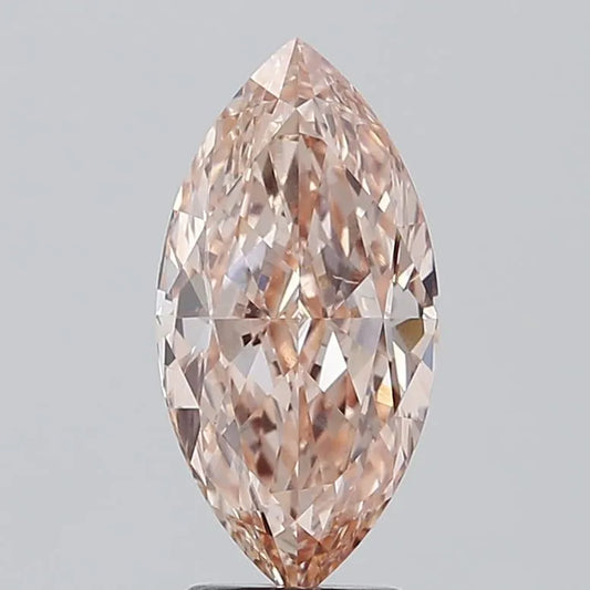 3.01ct Marquise Lab Grown Diamond (Colour Fancy Intense Brownish Pink, Clarity VS1, IGI Certified)