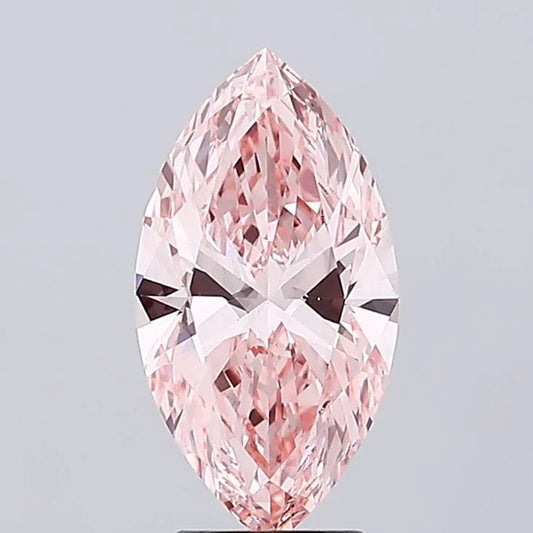 3.01ct Marquise Lab Grown Diamond (Colour Fancy Vivid Pink, Clarity VS1, IGI Certified)