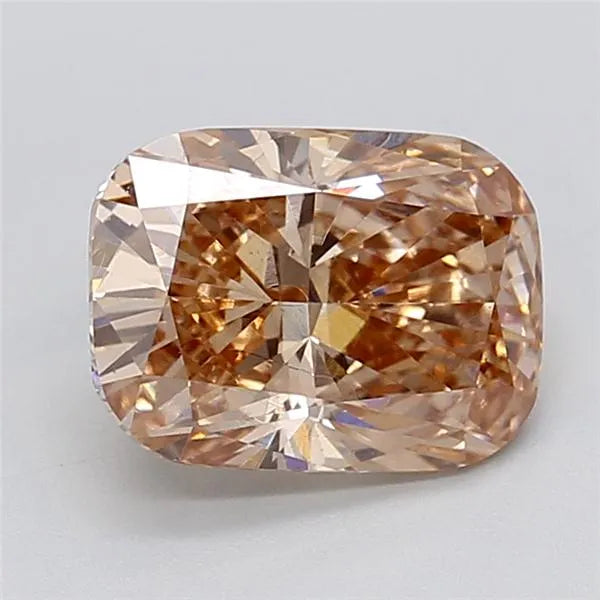 3.02ct Cushion modified Lab Grown Diamond (Colour Fancy Brown, Clarity VS1, IGI Certified)