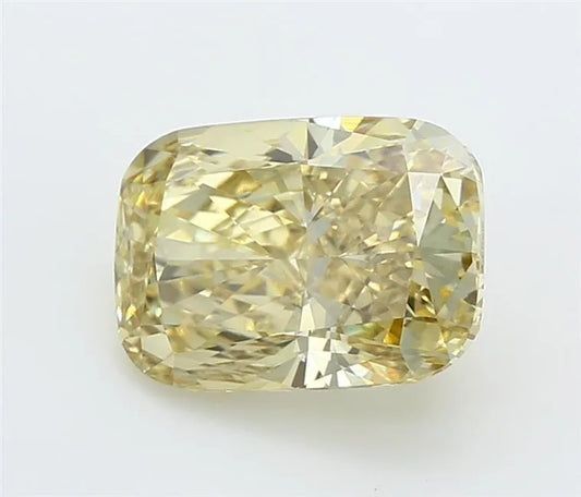 3.02ct Cushion modified Lab Grown Diamond (Colour Fancy Intense Yellow, Clarity VVS2, IGI Certified)