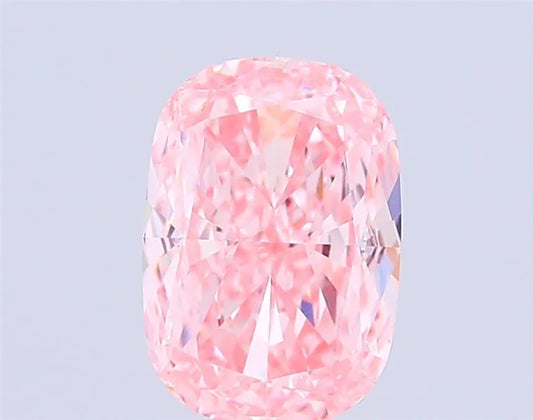3.02ct Cushion modified Lab Grown Diamond (Colour Fancy Vivid Pink, Clarity VVS2, IGI Certified)
