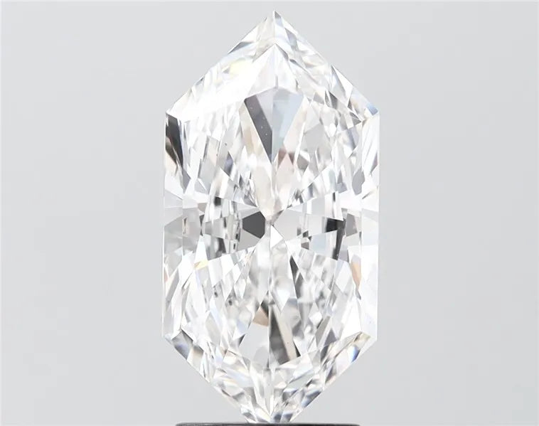3.02ct Hexagonal Lab Grown Diamond (Colour E, Clarity VS1, IGI Certified)