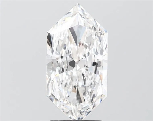 3.02ct Hexagonal Lab Grown Diamond (Colour E, Clarity VS1, IGI Certified)