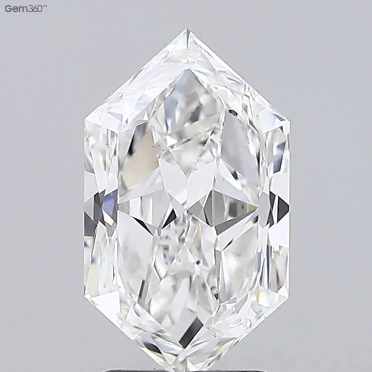 3.02ct Hexagonal Lab Grown Diamond (Colour F, Clarity VS1, IGI Certified)