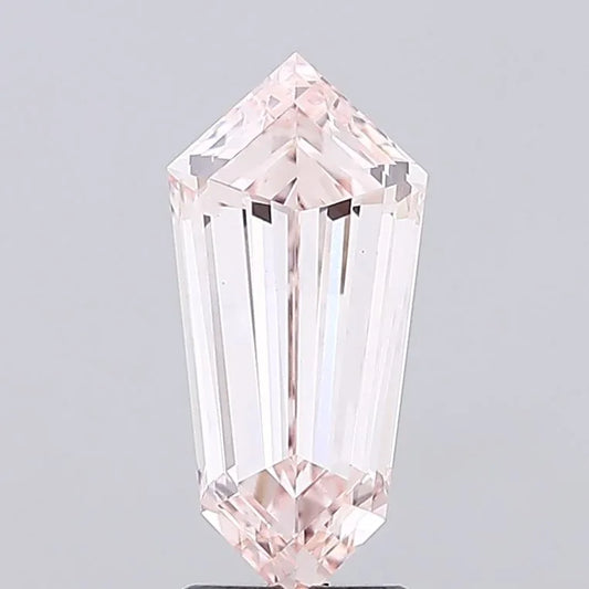 3.02ct Hexagonal Lab Grown Diamond (Colour Fancy Pink, Clarity VVS2, IGI Certified)