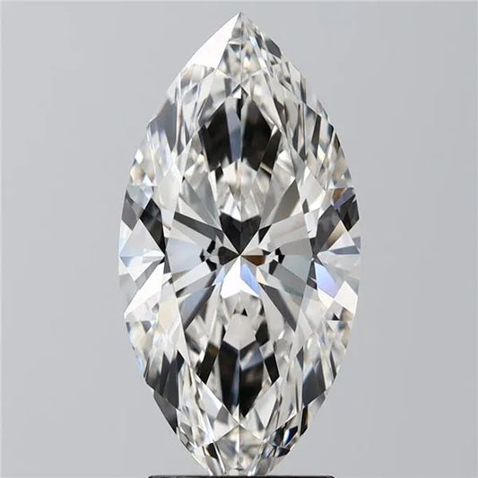 3.02ct Marquise Lab Grown Diamond (Colour G, Clarity VVS2, IGI Certified)