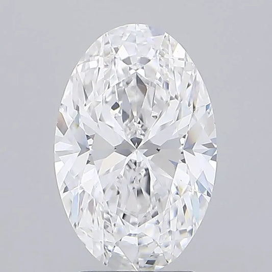 3.02ct Oval Lab Grown Diamond (Colour D, Clarity VVS1, IGI Certified)