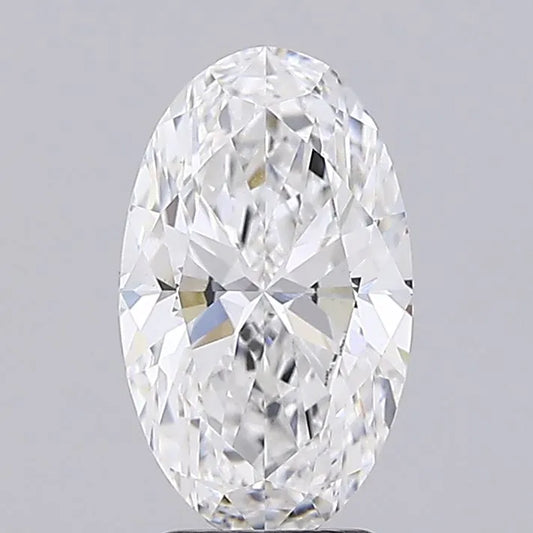 3.02ct Oval Lab Grown Diamond (Colour E, Clarity VVS2, IGI Certified)
