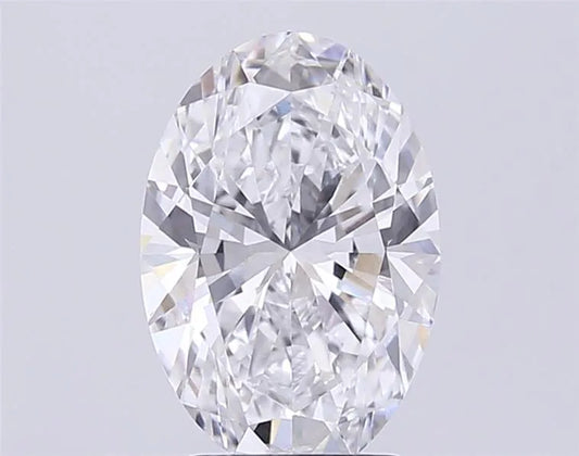3.02ct Oval Lab Grown Diamond (Colour G, Clarity VVS2, IGI Certified)
