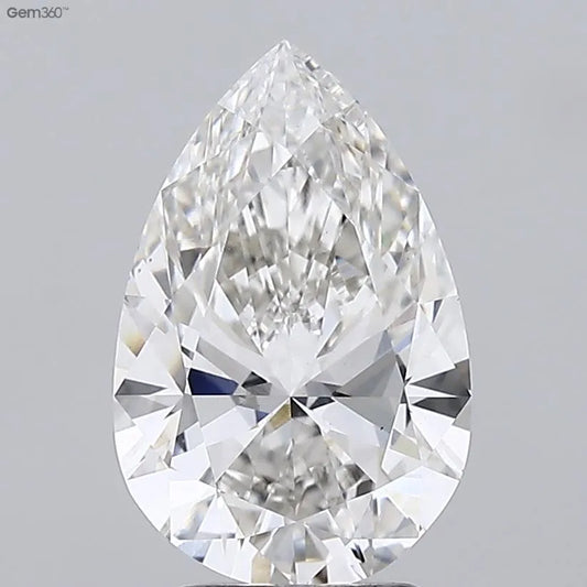 3.02ct Pear Lab Grown Diamond (Colour G, Clarity VS1, IGI Certified)