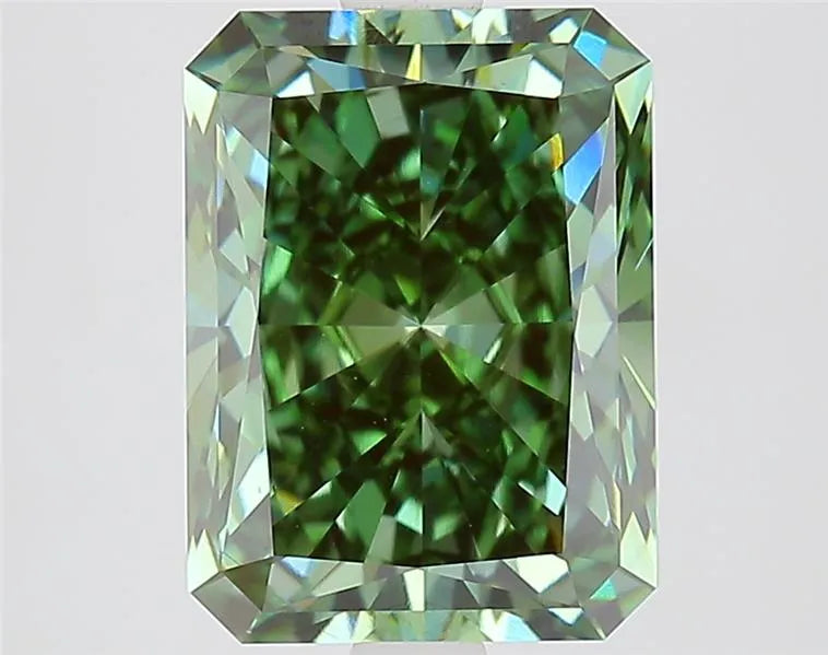 3.02ct Radiant Lab Grown Diamond (Colour Fancy Vivid Green, Clarity VS1, IGI Certified)