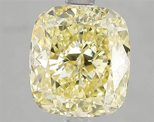 3.03ct Cushion modified Lab Grown Diamond (Colour Fancy Intense Yellow, Clarity VS1, IGI Certified)