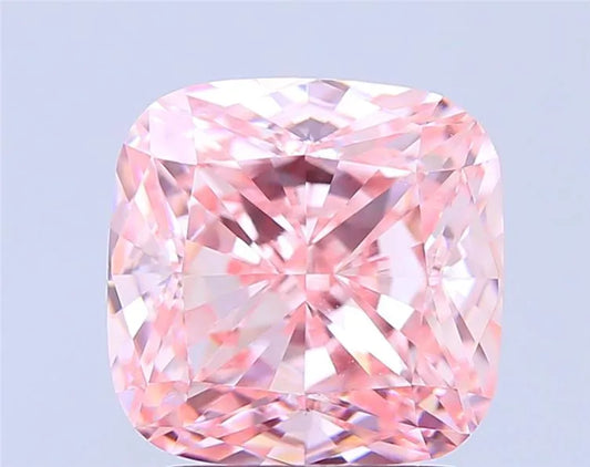 3.03ct Cushion modified Lab Grown Diamond (Colour Fancy Vivid Pink, Clarity VVS2, IGI Certified)