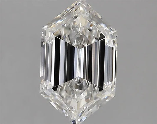 3.03ct Hexagonal Lab Grown Diamond (Colour E, Clarity VS1, IGI Certified)
