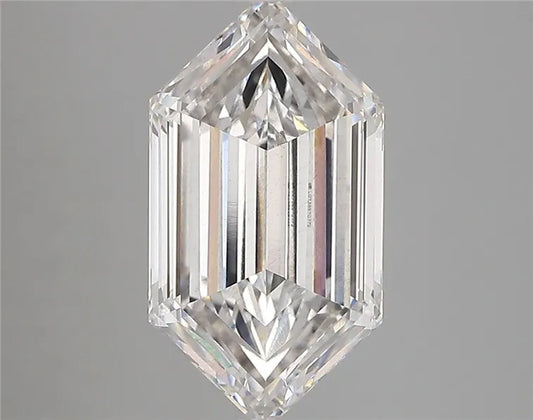 3.03ct Hexagonal Lab Grown Diamond (Colour G, Clarity VS2, IGI Certified)