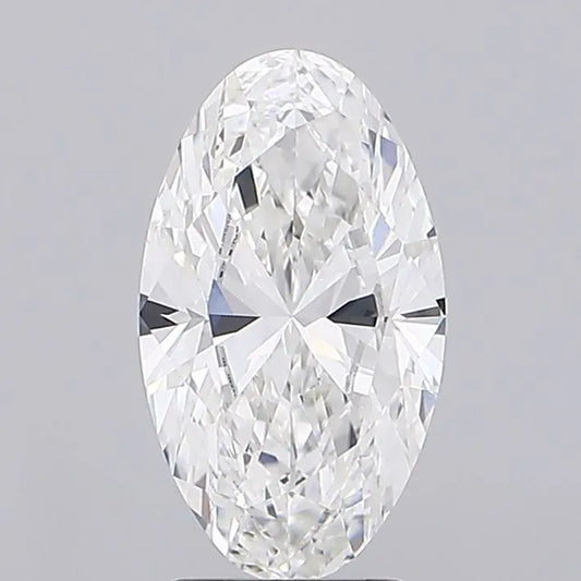 3.03ct Oval Lab Grown Diamond (Colour E, Clarity IF, IGI Certified)