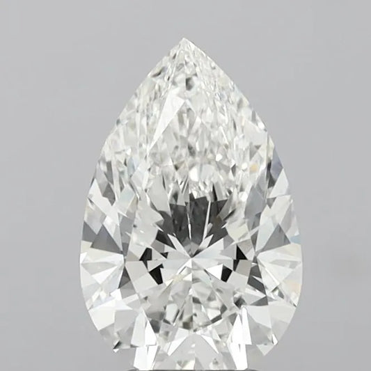 3.03ct Pear Lab Grown Diamond (Colour G, Clarity VVS2, IGI Certified)