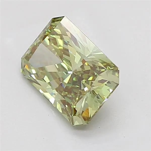 3.03ct Radiant Lab Grown Diamond (Colour Fancy Vivid Green, Clarity VVS2, IGI Certified)