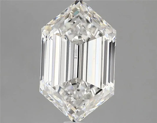 3.04ct Hexagonal Lab Grown Diamond (Colour E, Clarity VS1, IGI Certified)