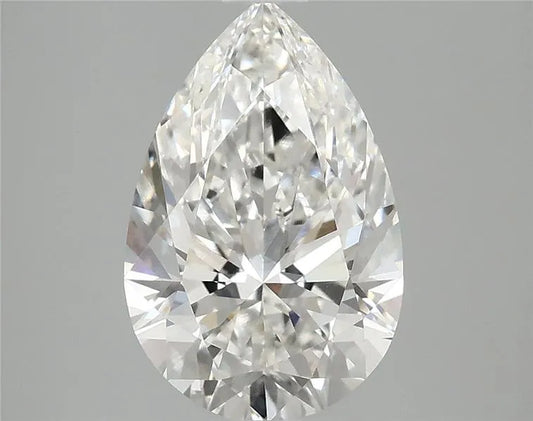 3.04ct Pear Lab Grown Diamond (Colour F, Clarity VVS2, IGI Certified)